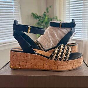 Franco Sarto Women’s Wedge Cork Platform Sandals | Sz. 7.5M | NIB
